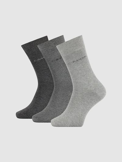 Calvin Klein Táskák & Kiegészítők HU982226 | Calvin Klein Crew Férfi Zokni Szürke